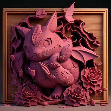 3D model The Heartbreak of Brock Nidorino and Nidorina Takeshis (STL)